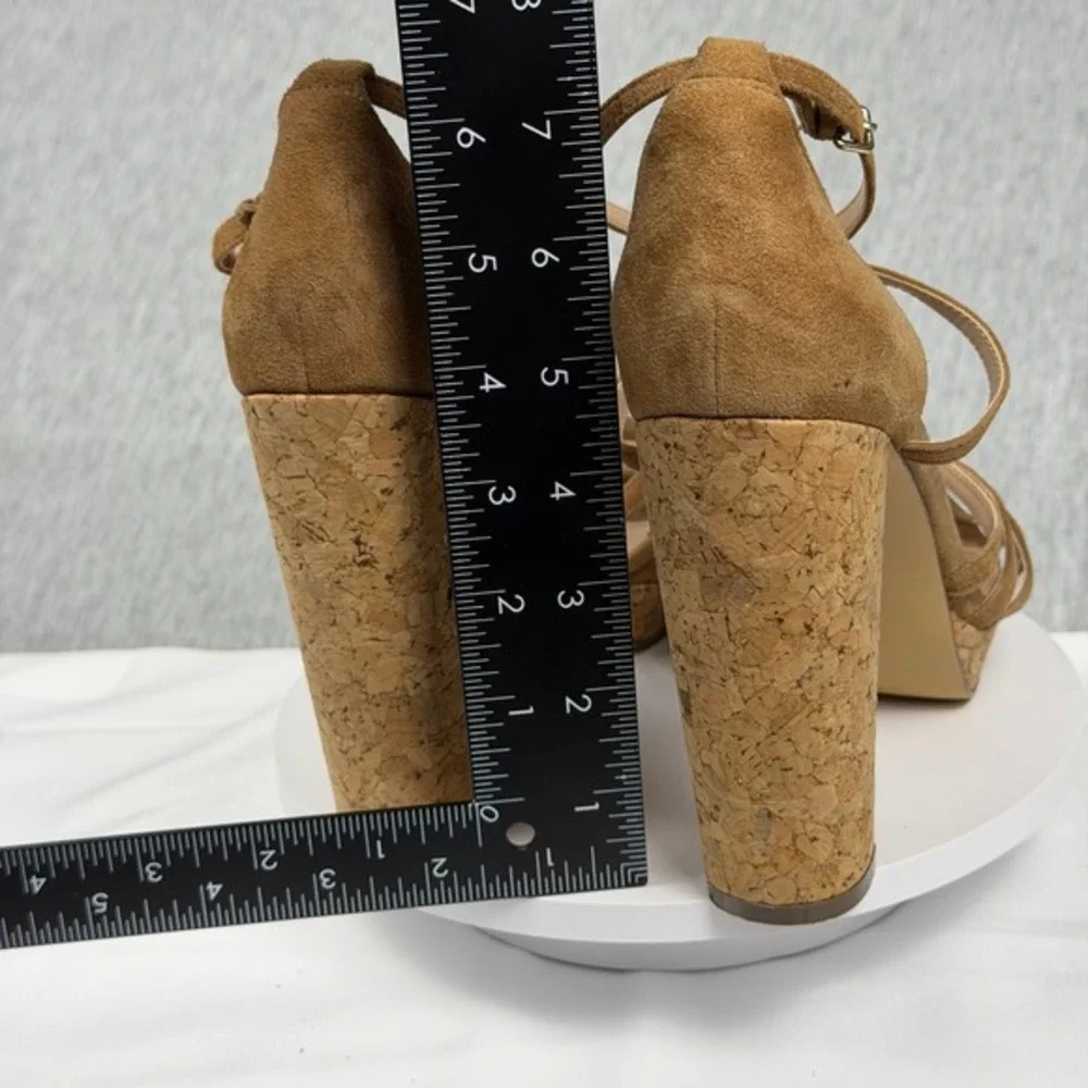 Charles by Charles David‎ Brown Suede Cork Platform Sandals CC018/DR7500 Mens 8M